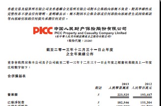 中国人民财产保险PICC2013年度报告年报42页.rar